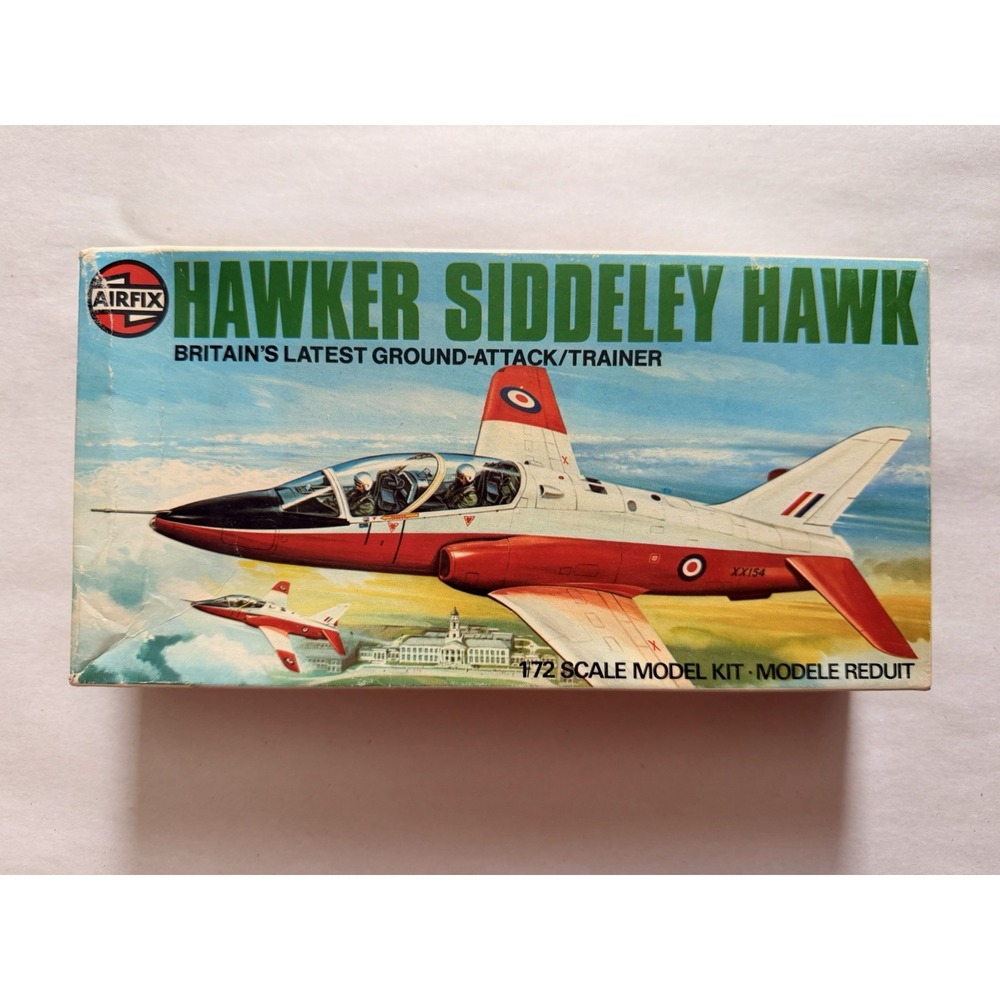 Vintage 1975 Airfix Hawker Siddeley Hawk 1/72 Scale Model Kit 03026-1